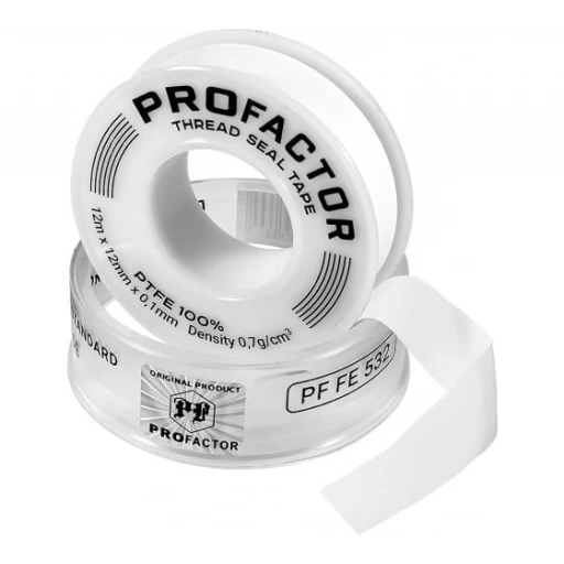 Лента Фум 12мм х 0,1мм х 12м PROFACTOR Белая*** К