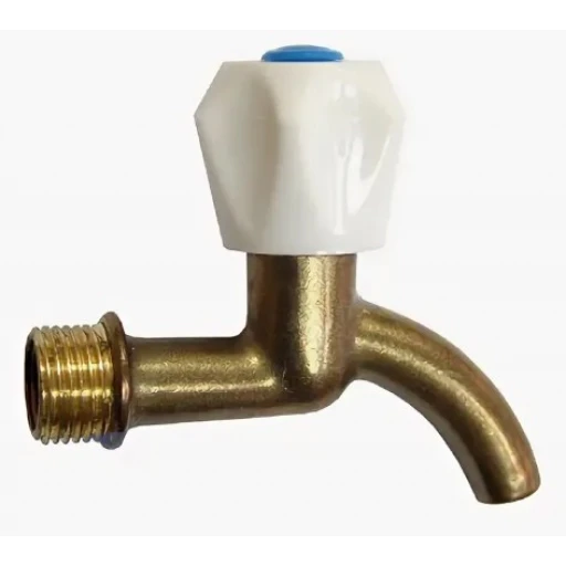 Кран водоразборный вентильный 1/2" латунь (Иркутск)*** К
