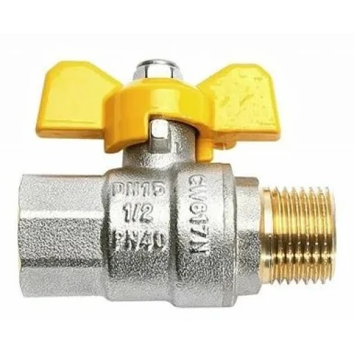 Кран шар. газ. 1/2" г/ш бабочка