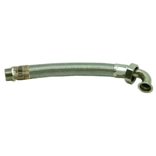 Шланг в металлооплетке 3/4"П с угол. 3/4"М, L=255 мм, нерж. (Ø18) ***  К