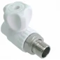 Шаровой кран для радиаторов Прямой  20 х 1/2" бел. PRC*** К