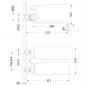 LEMARK Смеситель для ванны картр.D35 прям.излив 300мм Point LM0351C
