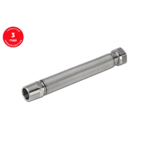 Подводка из нерж. стали сильфонного типа  1/2" г/ш (65-125 мм)  VALFEX