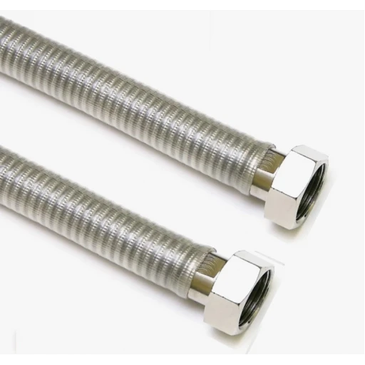 Газовая подводка (Сильфон/ПВХ) 1/2" г/г 1,5м OVERCON***К
