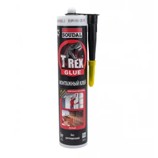 Монтажный клей SOUDAL T-REX МОМЕНТАЛЬНАЯ СХВАТЫВАЕМОСТЬ 380 г Белый
