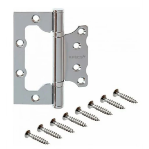 Петля AVERS 100х75-B2-CR БЕЗ врезки 2подшипника (Хром)  008770***  К