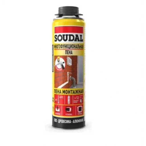 Пена монтажная (под пистолет) SOUDAL Professional 60 750мл