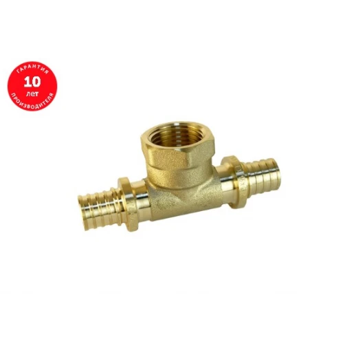 Тройник Аксиальный 16(2,2) х 1/2" Вн/р х 16(2,2) VALFEX