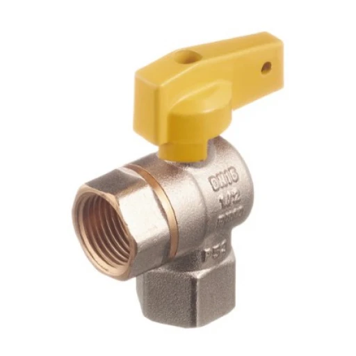 Кран шар. газ. угловой 1/2" г/г  бабочка  ***  К                АКЦИЯ