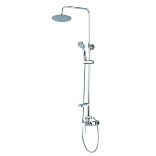 KONNER Душевой гарнитур D40 (корот.нос, стационар. душ L255мм + гибкий душ с 3 реж.лейкой) TS1400R К
